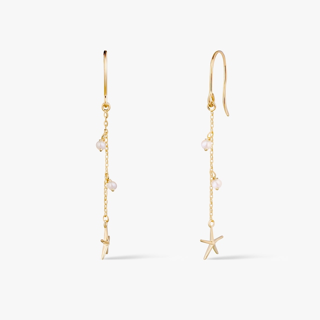 Kolczyki złote Santorini