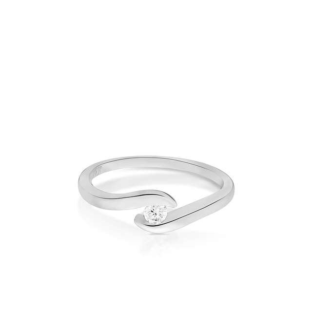 Pierścionek srebrny z cyrkoniami