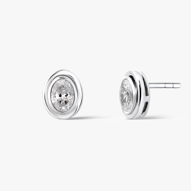 Kolczyki złote z diamentami Nuova