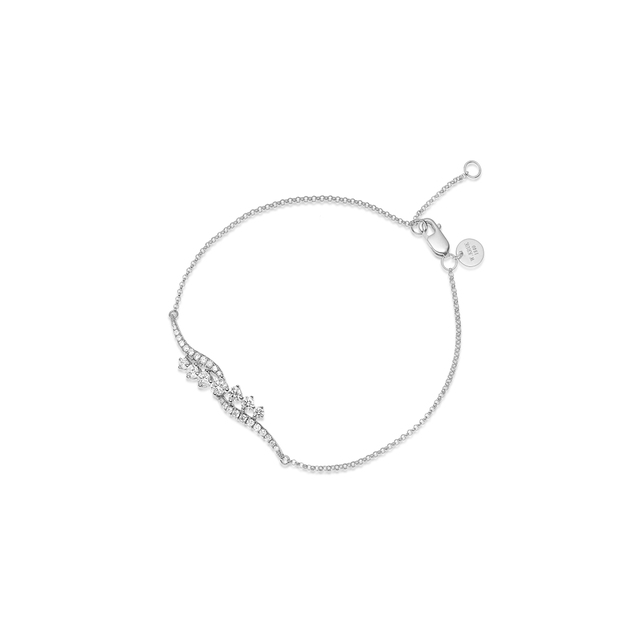Bransoleta białe złoto z brylantami