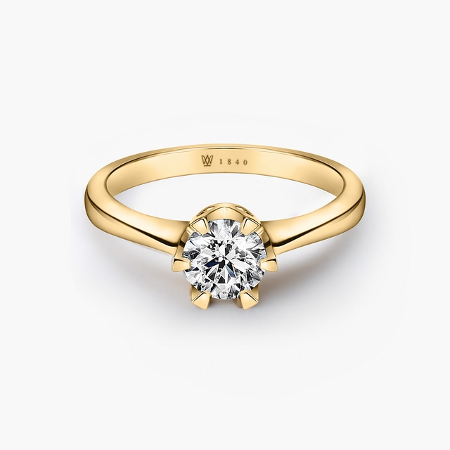 Pierścionek zaręczynowy złoty Jedyny