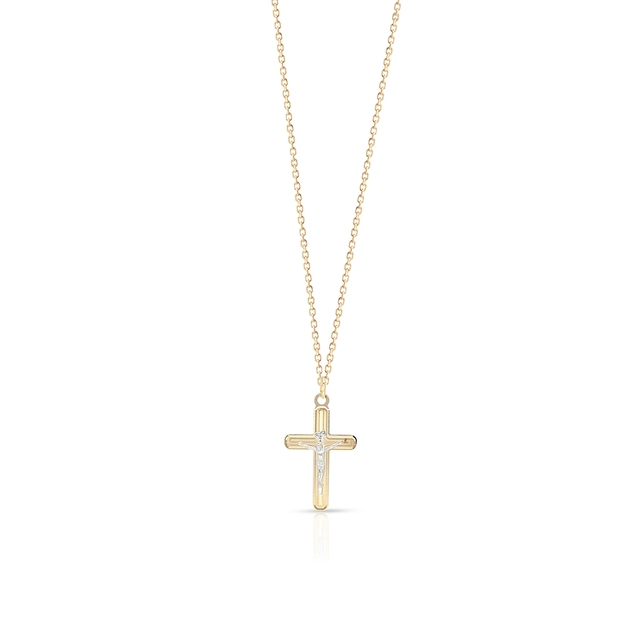 Wisiorek złoty krzyżyk