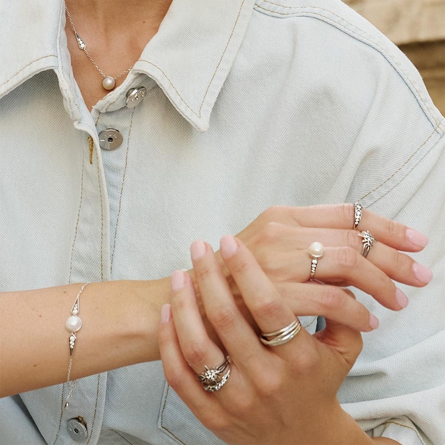 Pierścionek srebrny Royal Star