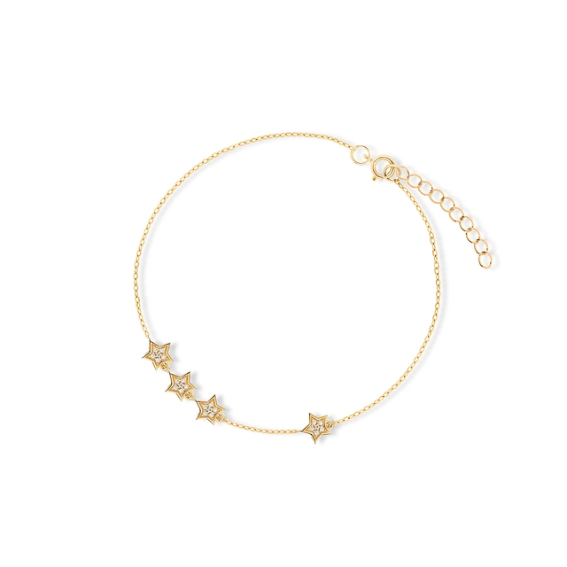 Bransoleta srebrna Little Star