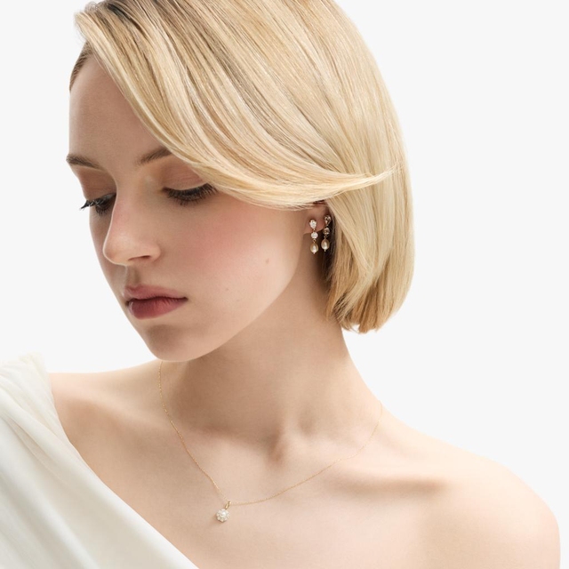 Kolczyki złote z perłą Ceremonials