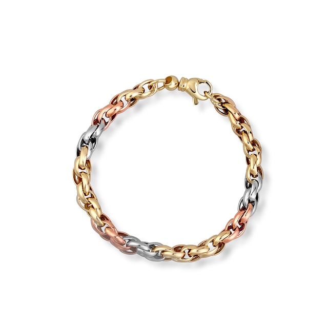 Bransoleta złota tricolor