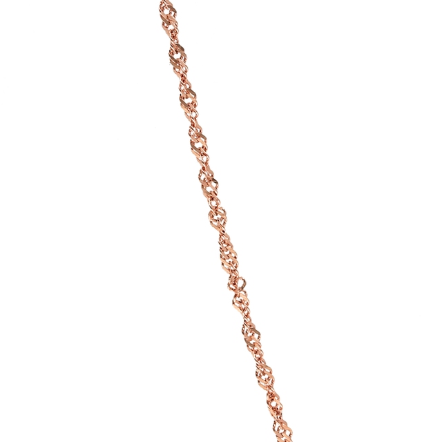 Łańcuszek różowe złoto singapur