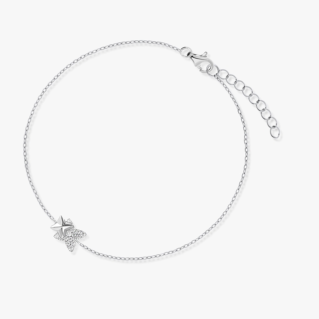 Bransoleta srebrna z cyrkoniami