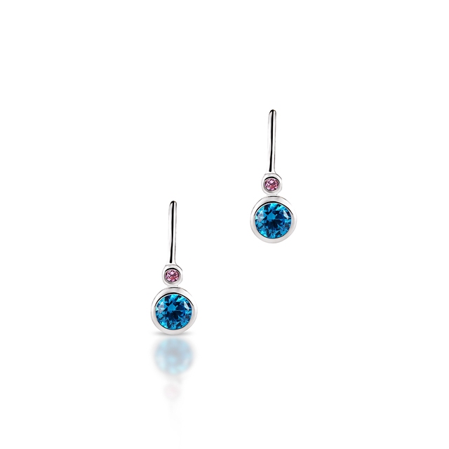 Kolczyki srebrne z cyrkoniami