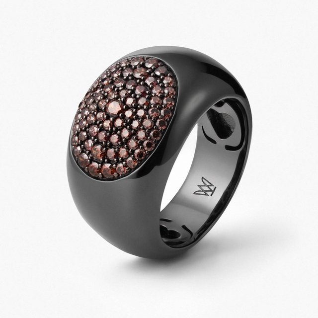 Pierścionek srebrny Meteory