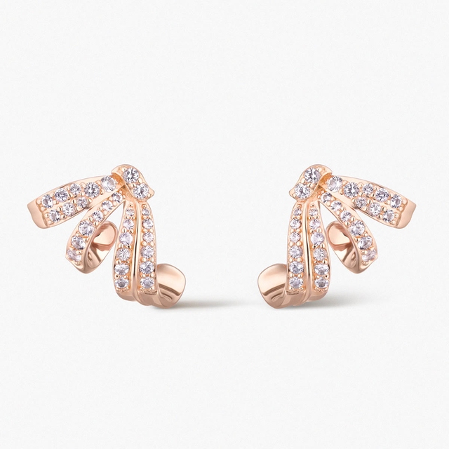 Kolczyki srebrne Balerina