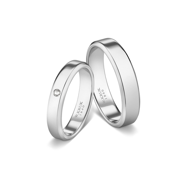 Komplet obrączek srebrnych SEWILLA