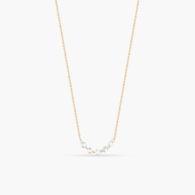 Naszyjnik złoty z cyrkoniami