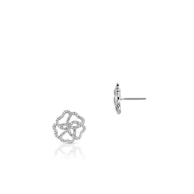 Kolczyki białe złoto z diamentami
