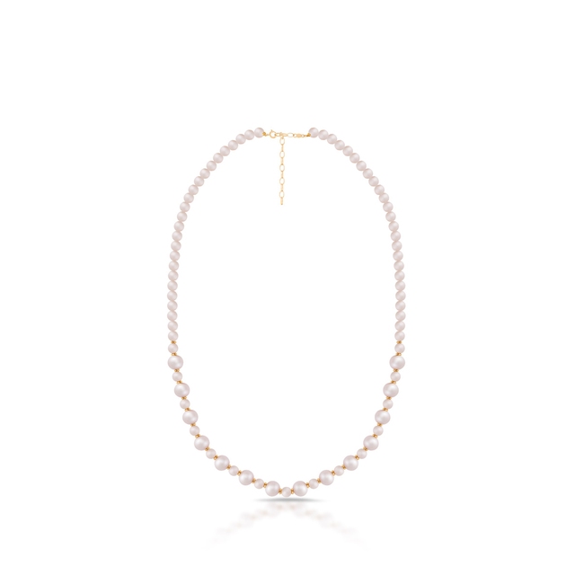 Naszyjnik złoty z perłami