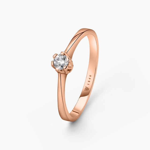Pierścionek zaręczynowy złoty Jedyny
