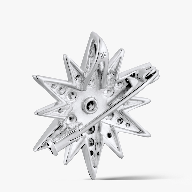 Broszka srebrna Royal Star