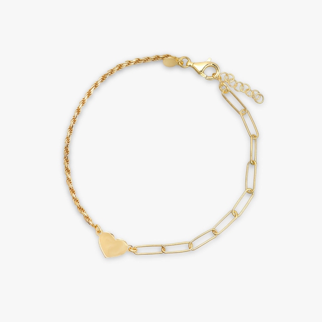 Bransoleta srebrna pozłacana