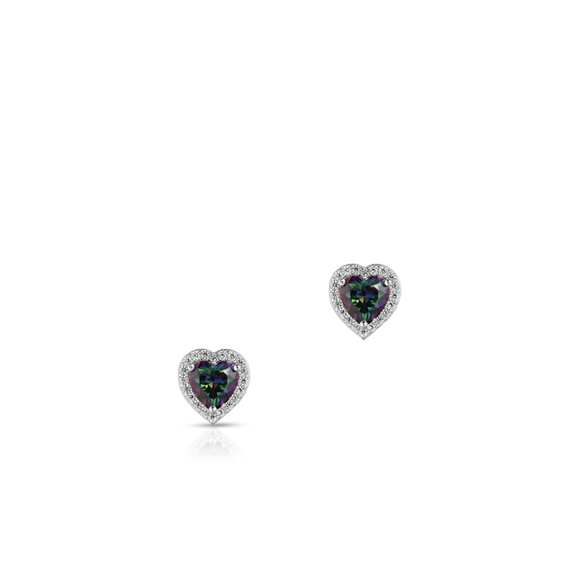 Kolczyki srebrne serca