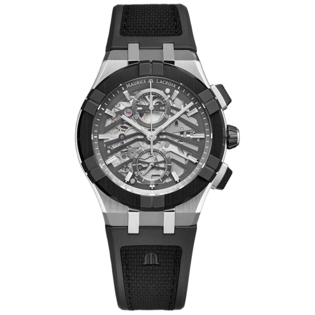 ZEGAREK MAURICE LACROIX AIKONIC AUTOMATIC CHRONOGRAPH SKELETON