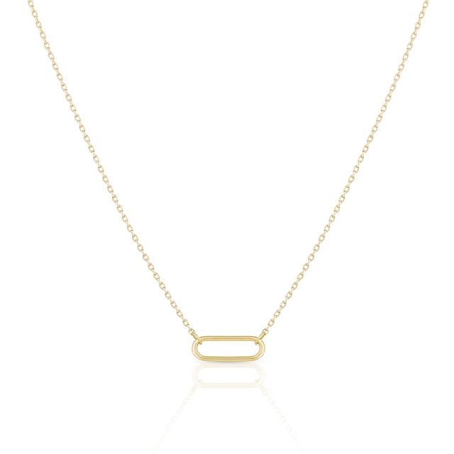 Naszyjnik srebrny pozłacany geometryczny