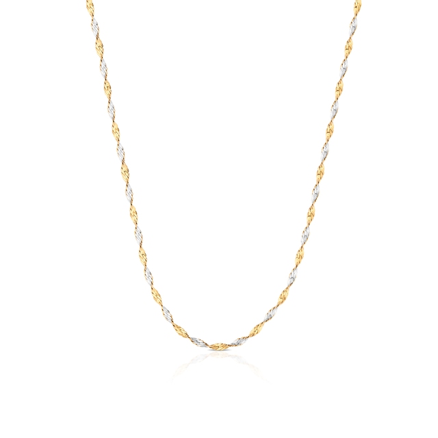 Łańcuszek złoty bicolor singapur