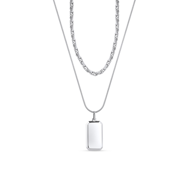 Naszyjnik stalowy kaskadowy