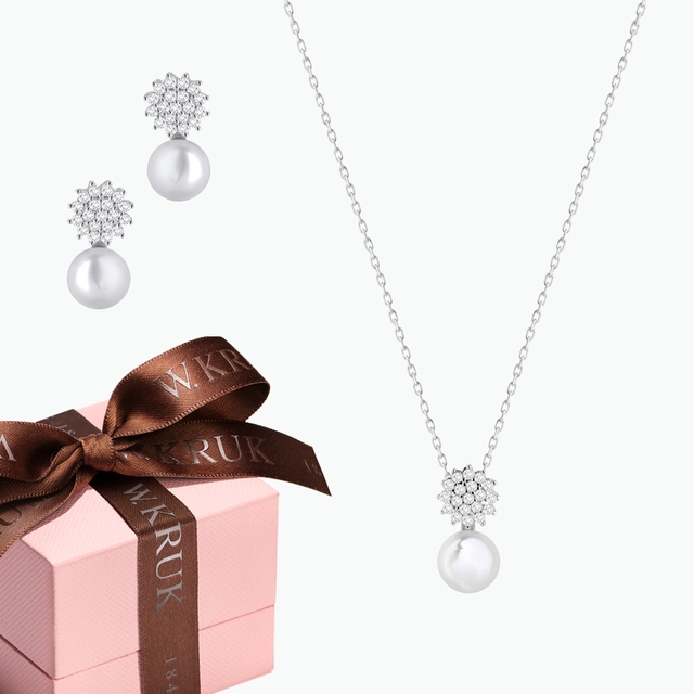 KOMPLET PERŁOWY BLASK