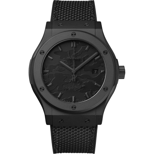 ZEGAREK HUBLOT CLASSIC FUSION YOHJI YAMAMOTO ALL BLACK CAMO