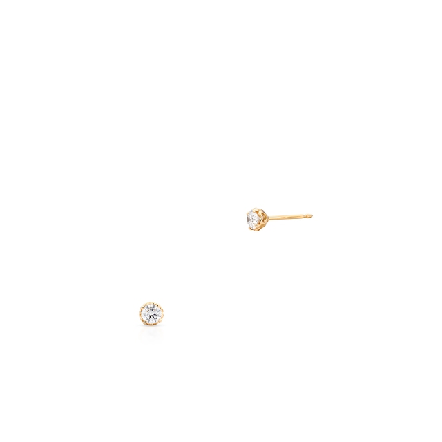 Kolczyki złote z brylantem RECARLO