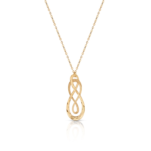 Naszyjnik złoty nieskończoność