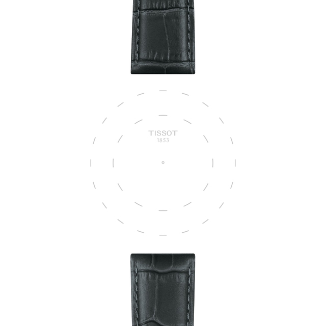 Tissot szary pasek skórzany 21 mm