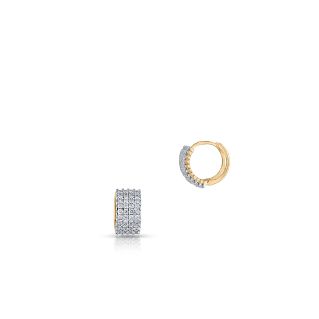 Kolczyki złote z brylantami