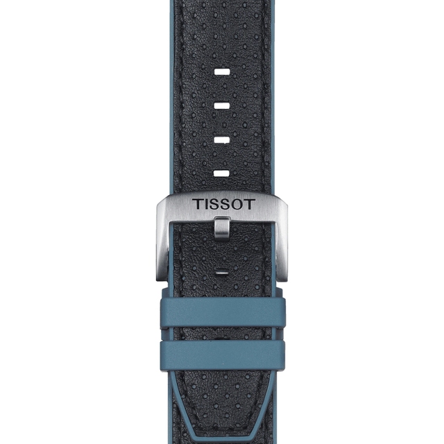 Tissot niebieski pasek wykonany ze skóry i gumy 22 mm
