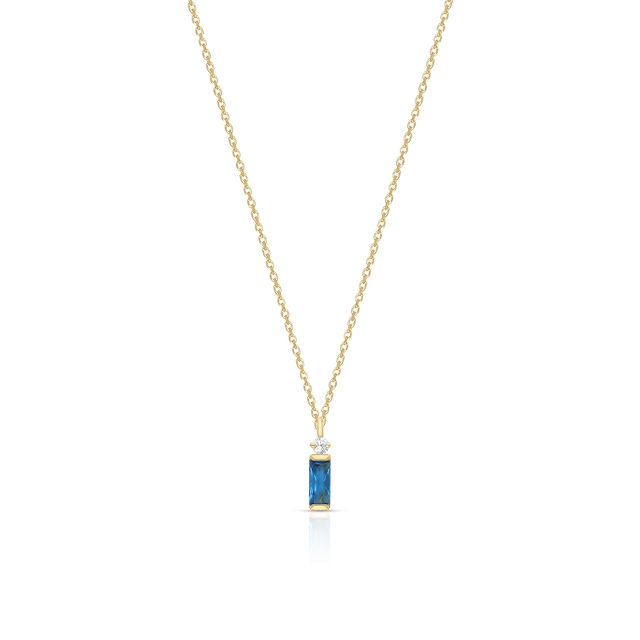 Naszyjnik złoty z cyrkoniami