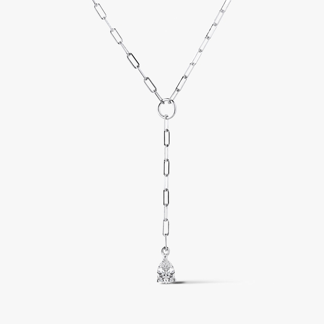 Naszyjnik srebrny z cyrkonią