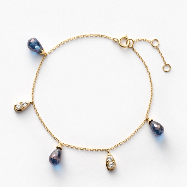 Bransoleta złota Kwiaty Nocy Bratki