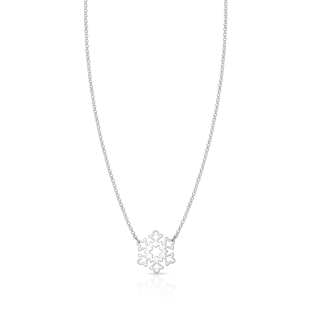 Naszyjnik srebrny śnieżynka