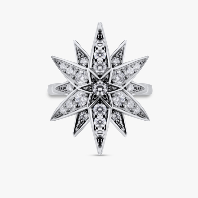 Pierścionek srebrny Royal Star