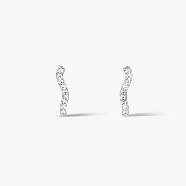 Kolczyki srebrne z cyrkoniami