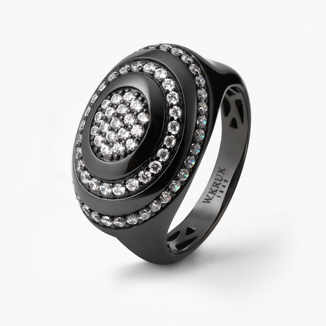 Pierścionek srebrny Meteory