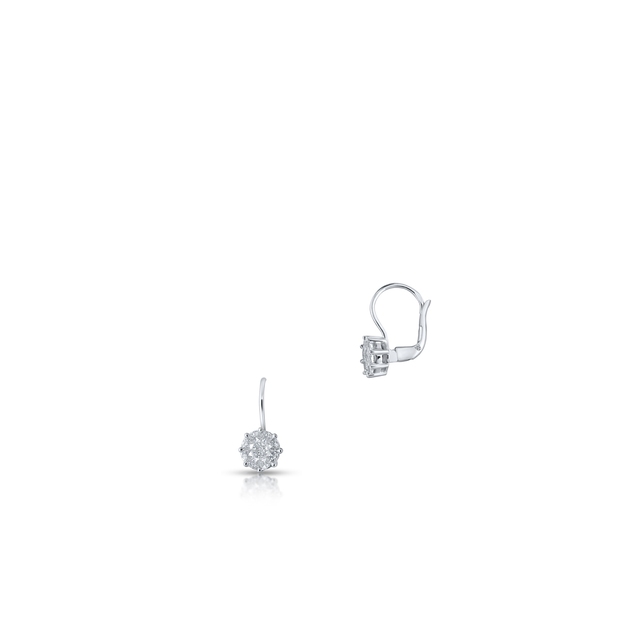 Kolczyki białe złoto z diamentami