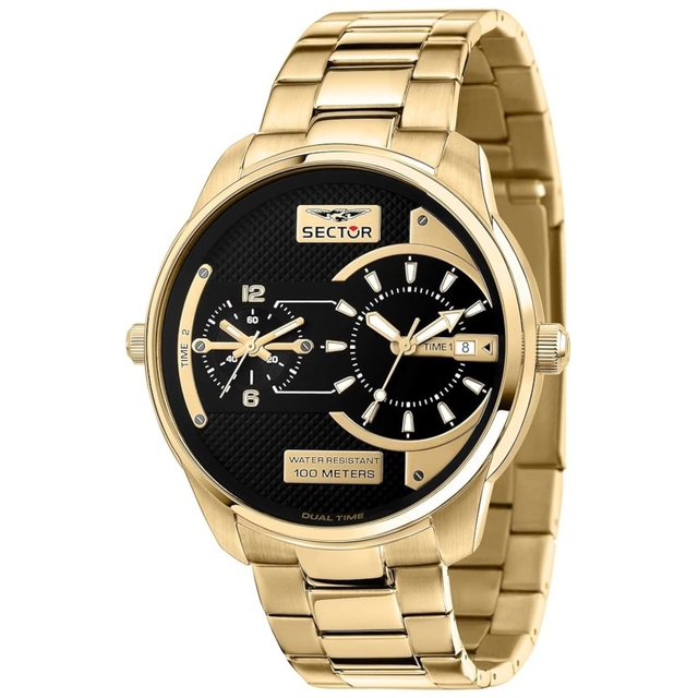 ZEGAREK SECTOR OVERSIZE DUAL TIME