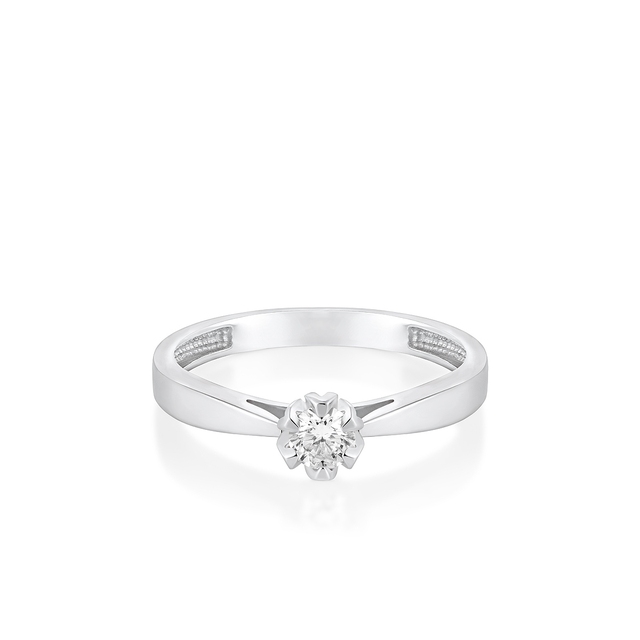 Pierścionek zaręczynowy złoty Romantyczny