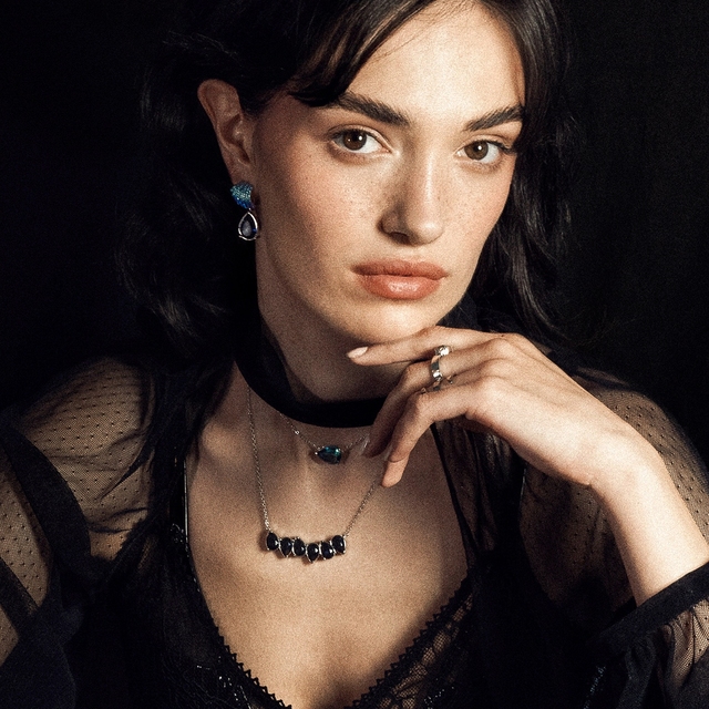 Naszyjnik z gradientowym kryształem Secret Games