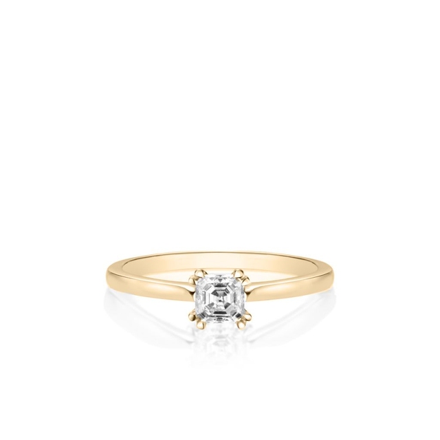 Pierścionek zaręczynowy złoty Królewski