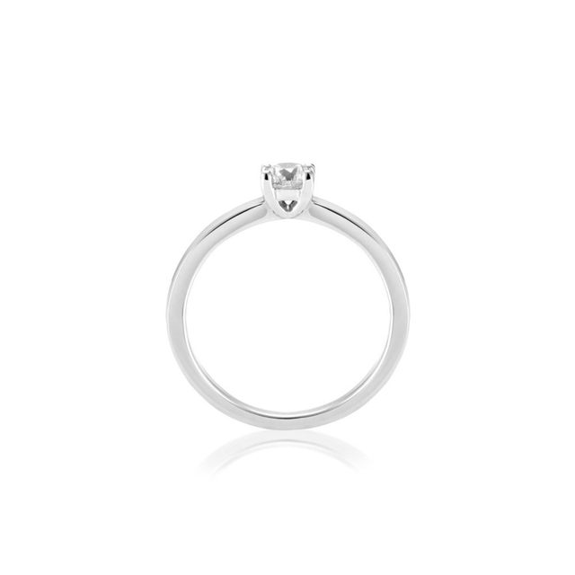 Pierścionek zaręczynowy złoty Szczęśliwy