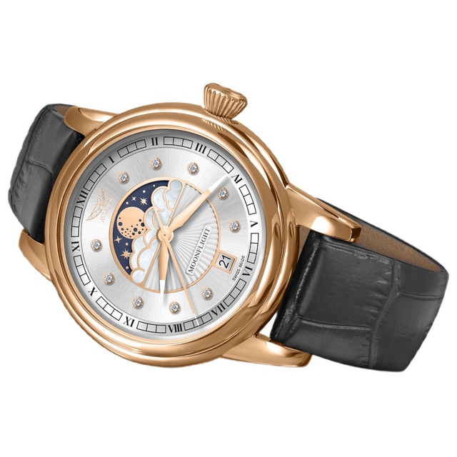 ZEGAREK AVIATOR DOUGLAS MOONFLIGHT DIAMOND EDITION