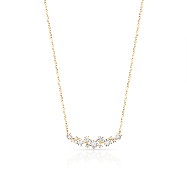 Naszyjnik  złoty z cyrkoniami  Ceremonials