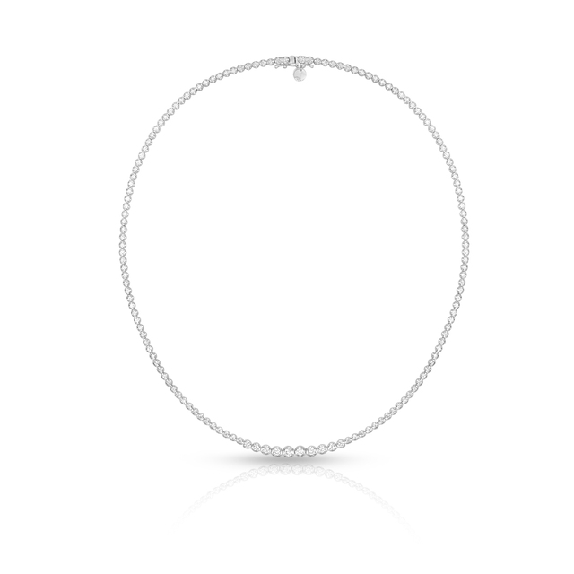 Naszyjnik białe złoto z brylantami